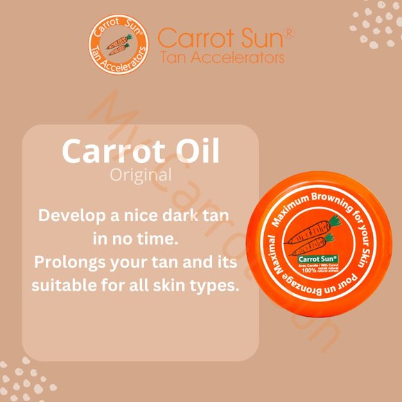 CARROT SUN ORIGINAL TANNING ACCELERATOR CREAM With Carrot Oil & Henna 350ml - Picture 5 of 6